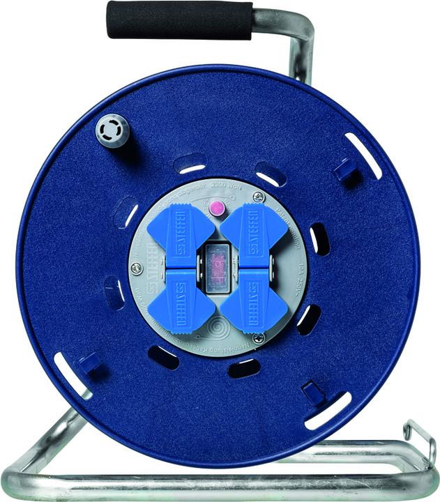 Produktbild Steffen STERO LOOP KU Kabelrolle Gr.1 bl/gr 4xT13 50m Gdv 3x1.5mm2 IP44 (50 m, 4.50 mm²)