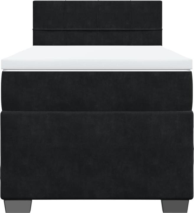 Actual product image VidaXL Bo x sprung bed with mattress 90 x 190 cm velvet (90 x 190 cm, 90 x 190 cm)