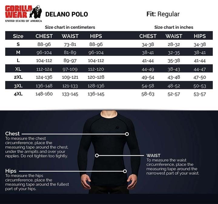 Produktbild Gorilla Wear Delano Polo White (S)