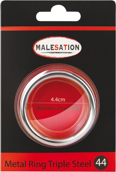 Image du produit Malesation Bague en métal Triple 44 (4.40 cm)