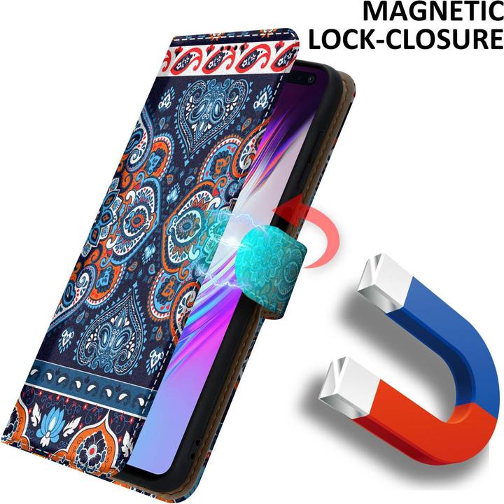 Produktbild Cadorabo Book Hülle mit Print für Samsung Galaxy S10 5G (Samsung Galaxy S10 5G)