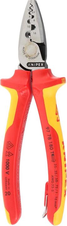 Immagine prodotto Knipex Pinza per serrare terminali a bussola (180 mm)