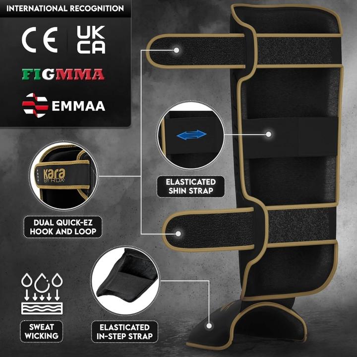 Actual product image Rdx Shin Instep F6 Matte Golden-M (M)