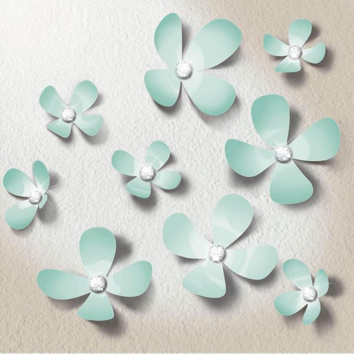 Actual product image Walplus flowers (85.5 x 85.5 cm)