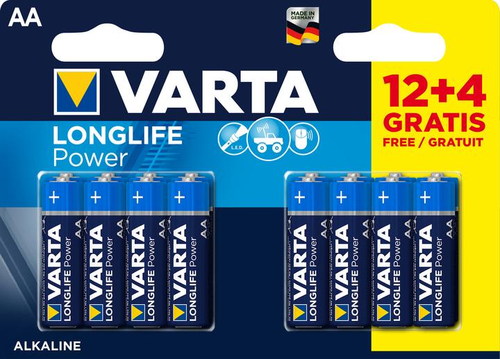 Actual product image Varta Longlife Power (16 pcs., AA, 2850 mAh)