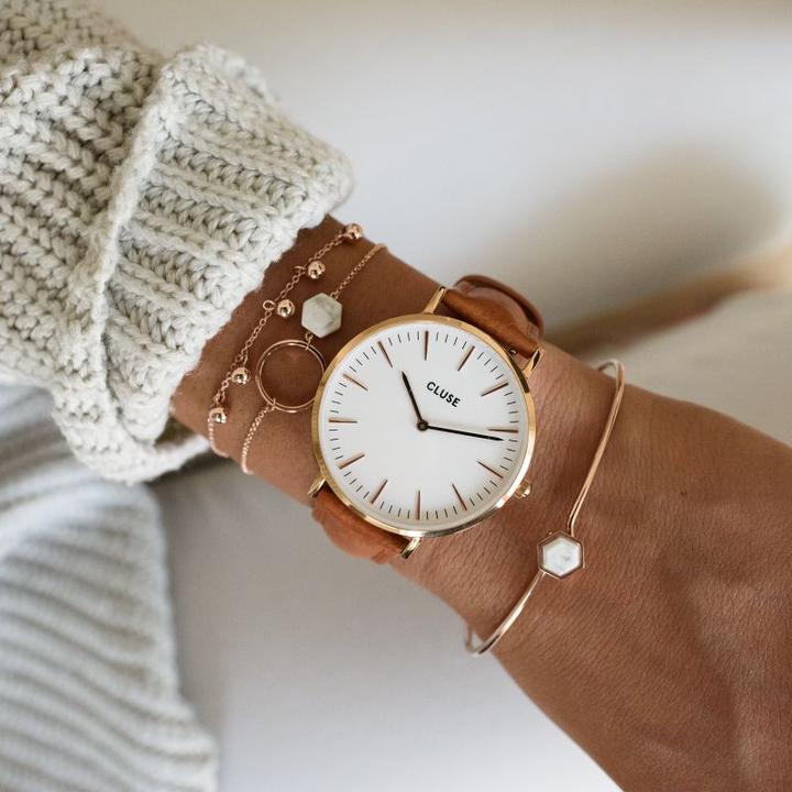 Actual product image Cluse Strap 18 mm (18 mm, Leather)
