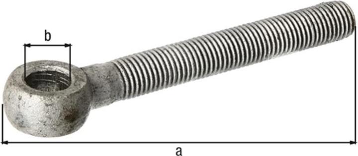 Actual product image GAH Eyebolts M16 Length 130 mm 16 mm