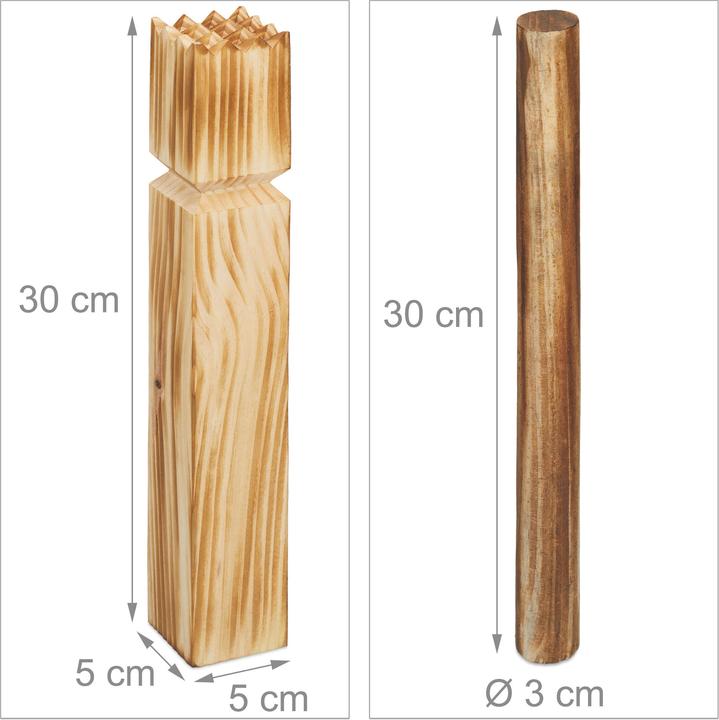 Image du produit Relaxdays Jeu viking de 22 pièces (22 x, 300 mm)