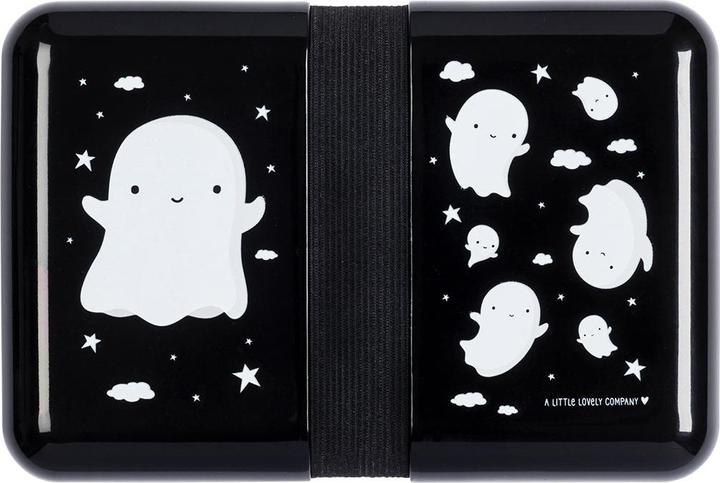 Image du produit A Little Lovely Company Boîte à lunch Ghost SBGHBL17 noir 18x6x12cm (0.85 l)