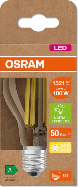 Immagine prodotto Osram Filamento Led Classic A (E27, 7.20 W, 1521 lm, 1 x, A)