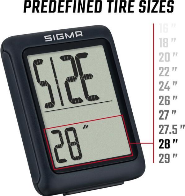 Actual product image Sigma Sport BC 5.0 WL ATS
