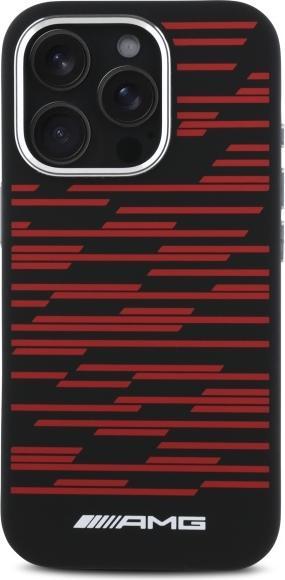Immagine prodotto Mercedes AMG AMHMP16X24SSRRK Custodia rigida per iPhone 16 Pro Max 6,9" in silicone con grafica nera MagSafe (Apple iPhone 16 Pro Max)
