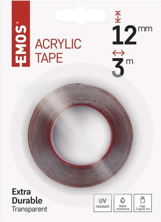 Image du produit Emos Ruban acrylique 18mm / 3m transparent (18 mm)