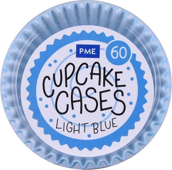 Immagine prodotto PME Teglia per cupcake Azzurro, 60 pezzi (5.50 cm)