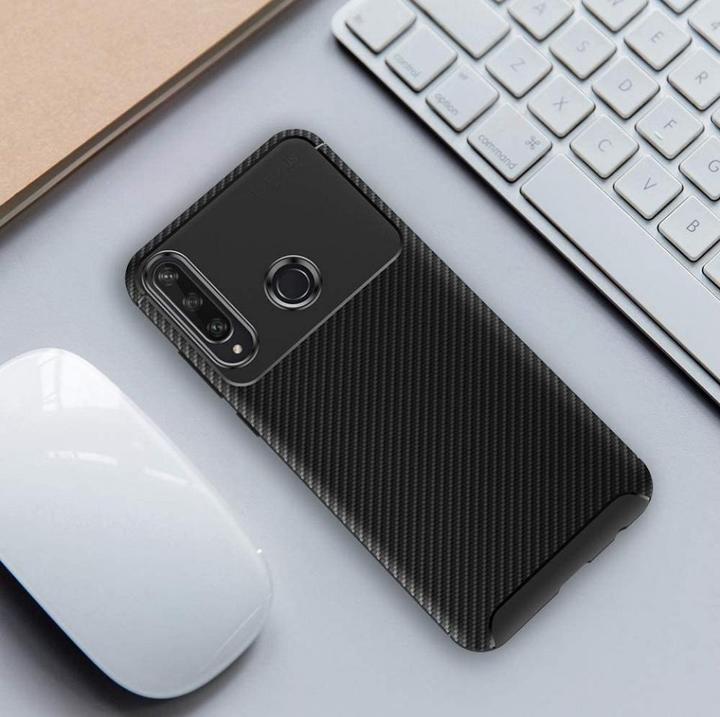 Produktbild Screenguard Huawei Y6p Hülle Carbon Design TPU Case (Huawei Y6p)