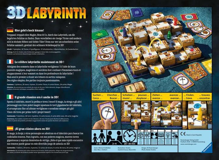 Actual product image Ravensburger The Crazy Labyrinth (German, French, Italian, English)
