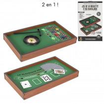 Image du produit Mister Gadget jeu de casino 2en1 black jack et roulette