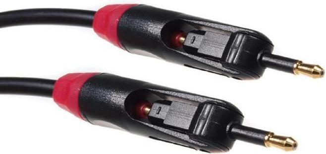 Image du produit Maclean MCTV-642 - Câble optique Toslink T-T Jack-Jack 0.5m polybag (0.50 m, TOSLINK)