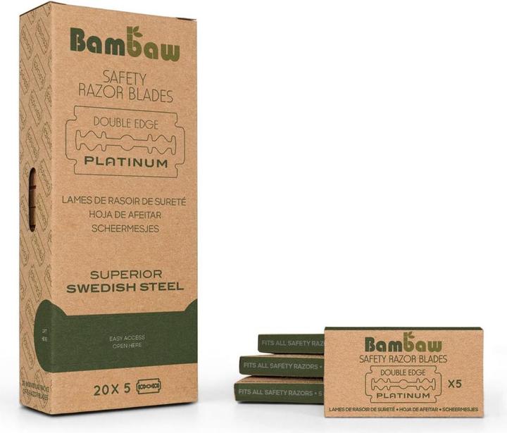 Actual product image Bam Baw Safety razor blades (1 x)