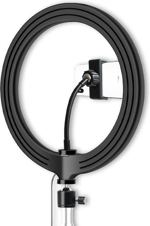 Actual product image Apfelkiste XXL Dual Tripod Dreibein Stativ Halterung mit 10" LED Ringleuchte + Fernbedienung (Ring light)