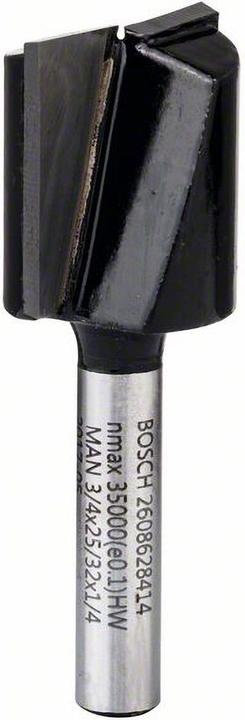 Produktbild Bosch Professional Zubehör Nutfräser, 1/4-Zoll, D1 19 mm, L 19,6 mm, G 51 mm. Für Handfräsen