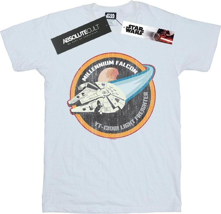 Produktbild Star Wars Millennium Falcon Badge TShirt (S)
