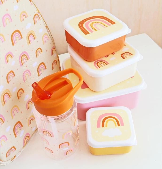 Actual product image A Little Lovely Company ALLC Lunch & Snack Box Rainbow SBSERA41