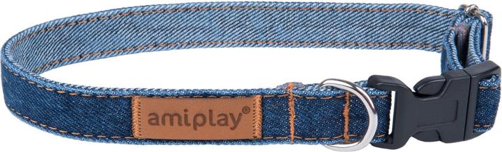 Actual product image amiplay Collar Denim S, 10mm/20-35cm, dark blue (S, Dog, General)