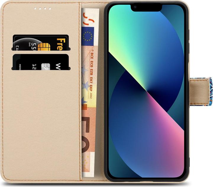 Actual product image Cadorabo Book cover with print (Apple iPhone 13 mini)
