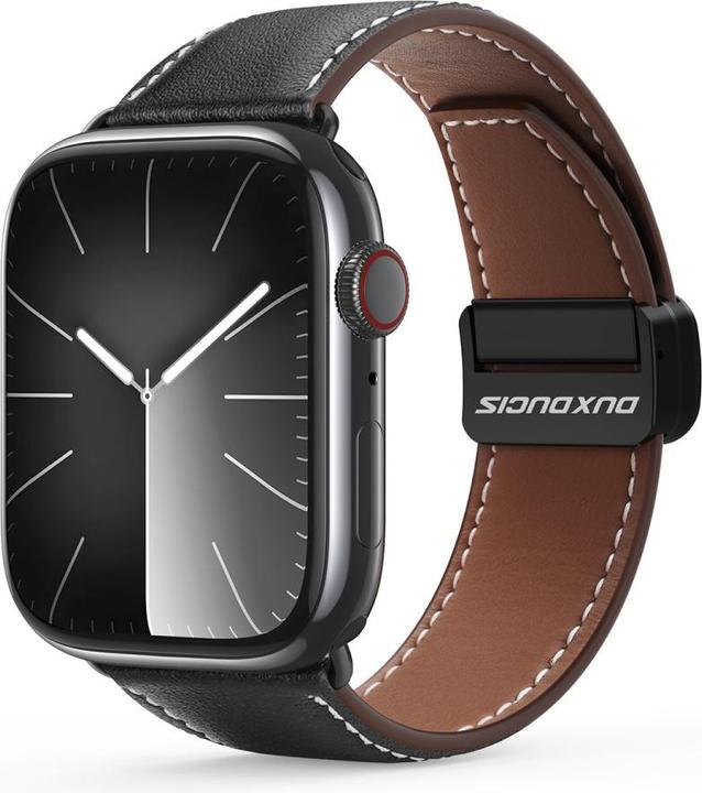Dux Ducis YA Bracelet (42 mm, 44 mm, 45 mm, 49 mm, Cuir véritable, Apple Watch Series 1, Apple Watch Series 2, Apple Watch Series 3, Apple Watch Series 4, Apple Watch Series 5, Apple Watch Series 6, Apple Watch Series 7, Apple Watch Series 8, Apple Watch Series 9, Apple Watch SE, Apple Watch Ultra, Apple Watch Ultra 2)
