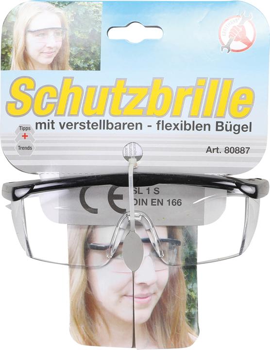 Produktbild BGS Schutzbrille mit verstellbarem Bügel transparent
