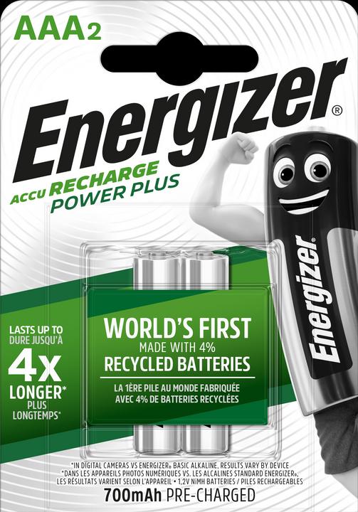 Produktbild Energizer Recharge Power Plus (2 Stk., AAA, 700 mAh)