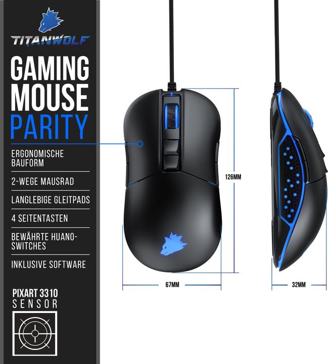 Image du produit Titanwolf Parity (Filaire)