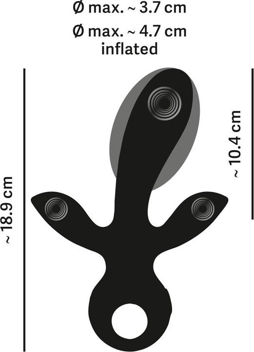 Actual product image Eternal Inflatable Triple Vibrator