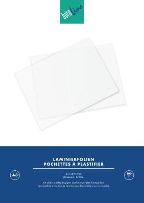 Image du produit BüroLine Films de plastification (A3, 100 pièce(s), 125 µm)