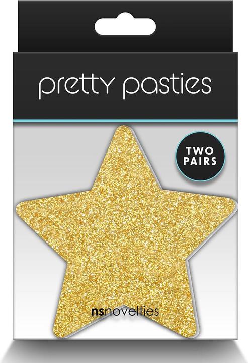 Actual product image NS Novelties Pasties Glitter Stars 2 Pairs