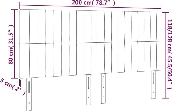 Immagine prodotto VidaXL Carolin (200 x 5 x 128 cm)