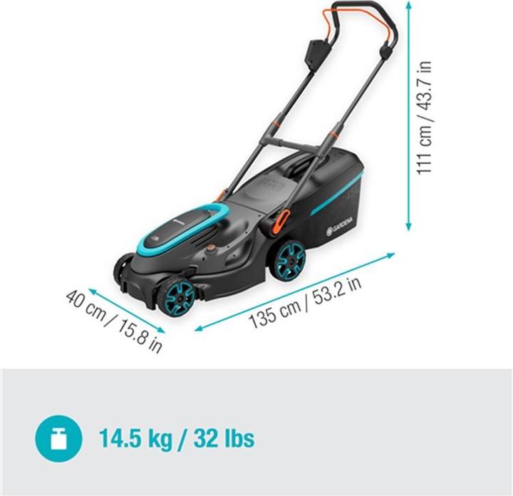 Image du produit Gardena Tondeuse à gazon sans fil PowerMax 37/36V P4A solo (Fonctionnement sur batterie)