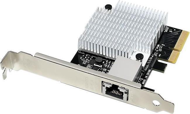 Produktbild Allnet PCIe 10G X4 10G/5G/2,5G/1GBit Single Port PCIe LAN Card - Copper RJ45 "NbaseT" ALL0138v4-1-10 (PCIe)