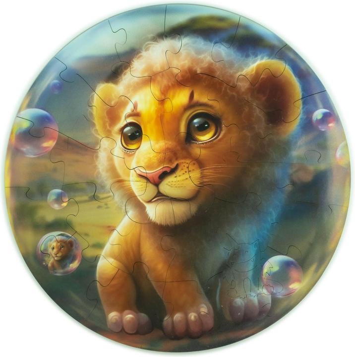 Image du produit Unidragon Bubblezz Lion (30 pièces) - Puzzle en bois pour enfants (30 pièces)