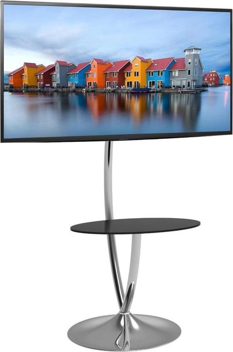 Actual product image Techly TV LED/LCD stand w. round base and shelf (70", 68 kg)