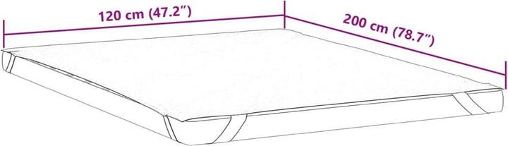 Immagine prodotto VidaXL Protezione per materasso Topper per materasso Protezione per materasso 120x200cm Impermeabile (120 x 200 cm)