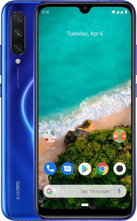 Xiaomi Mi A3 (128 GB, Not just blue, 6.08", Hybrid Dual SIM, 48 Mpx, 4G)