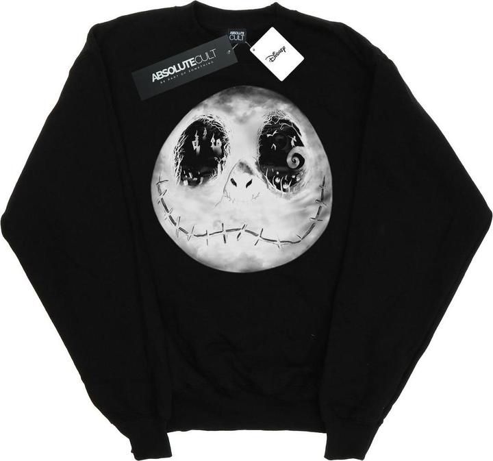 Actual product image Disney Mens Nightmare Before Christmas Jack Moon Face Sweatshirt (4XL)