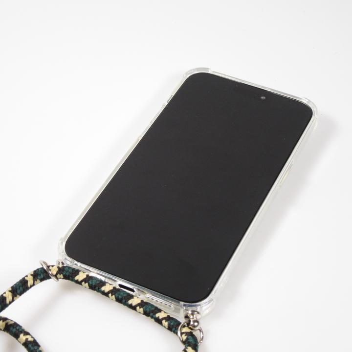 Immagine prodotto PhoneLook Paraurti in gel trasparente con laccio Vert / or (Apple iPhone 16 Pro)