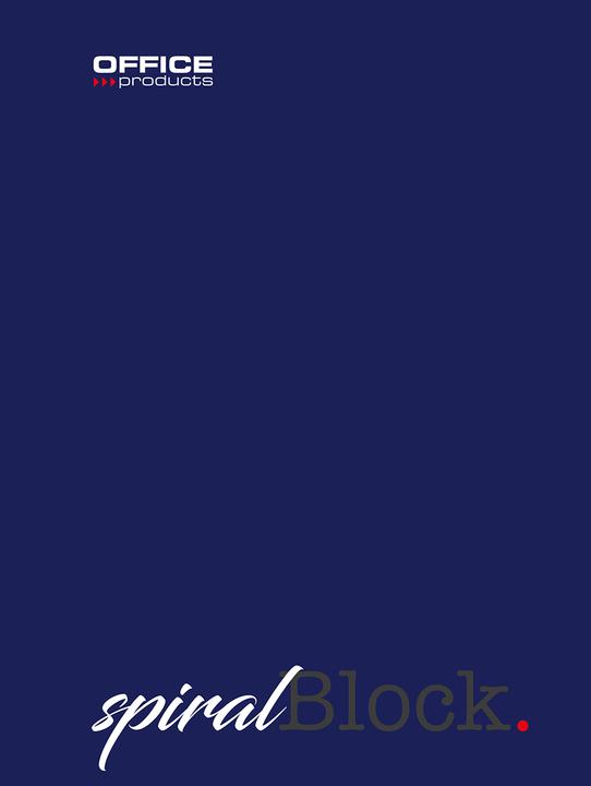 Actual product image Office Products Sipral notebook, A5, lined, 80 sheets, 70g/m?, navy blue (A5, Lined)