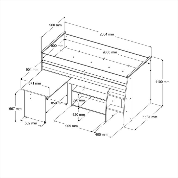 Actual product image Parisot Oberlahr (204 cm)