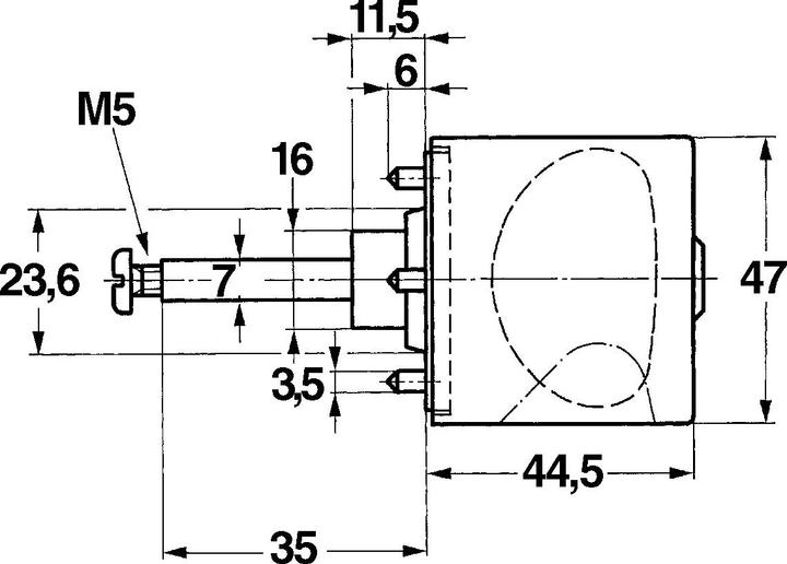 Actual product image Keso Rotary knobs 24.007 / 14.007 (Door handle)