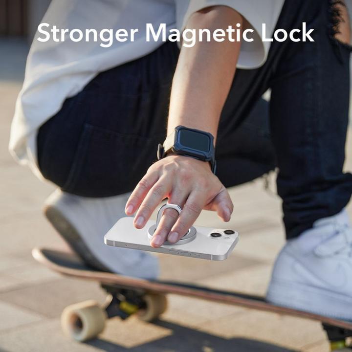 Produktbild ESR Halolock MagSafe Ringständer für das Telefon – Silber