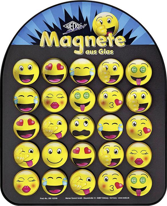 Actual product image Wedo Glass magnet D35mm assorted (1 x)